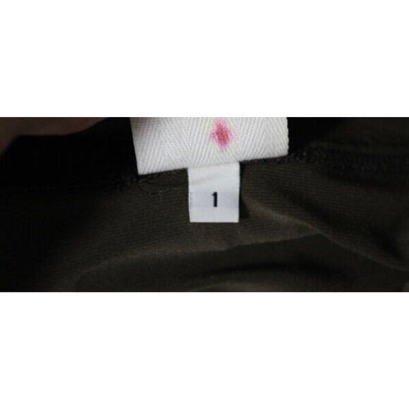 PLANET Lauren Grossman Sz 1 Brown Black Stripe Oversize Microfiber Cowl Neck Top - Picture 3 of 8